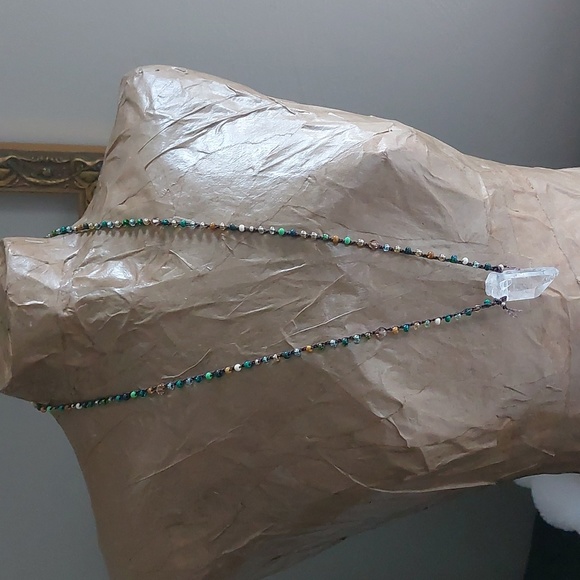 Quartz Crystal Necklace, Artisan Jewelry by Rust Belt Raised, Quartz Cry… - Picture 14 of 16